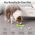thumbnail image 3 of MateeyLife 2PCS Lick Mat with Suction Cups for Dogs and Cats, 6'' × 6'' Food Grade Silicone Licking Mat with Spatula, Blue&Green, 3 of 8