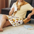 thumbnail image 3 of Wukai Thanksgiving Men’s Short Pajama Pants With Pockets Soft Sleep Pj Shorts for Men-, 3 of 6