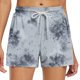 thumbnail image 5 of Pantalones Cortos Largos para las Mujeres, Pantalones Cortos Casuales Impresos de Cintura Alta No Estirable Hechos de Poliéster Transparente Airy para Todo el Uso de Temporada, Pantalones Cortos Casua, 5 of 5