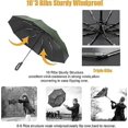 thumbnail image 3 of Travel Folding Golf Umbrella 10 Ribs Automatic Open/Close,Lightweight Compact Portable Backpack Car Parasol Outdoor,Sun/Rain, 3 of 5