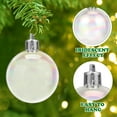 thumbnail image 5 of Iridescent Ornament Balls,Tutuviw 32 Pcs 4 Sizes Multisize Clear Ornament Balls Clear Bubble Xmas Tree Hanging Balls Fillable Iridescent Christmas Balls Baubles DIY Craft for Christmas Tree, 5 of 7