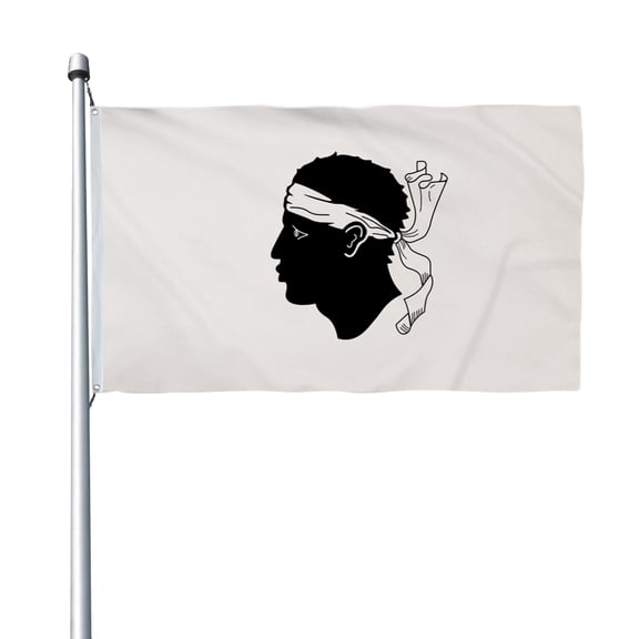Aihccy Corsica Flag with Brass Grommets Size - 3x5Ft