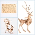 thumbnail image 5 of Rompecabezas de madera 3D Modelo animal - Kits de modelos de madera coleccionables para adultos Regalo de exhibición de escritorio para niños/niñas (5 piezas) (Modelo animal), 5 of 5