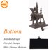 thumbnail image 3 of Decoración navideña con soporte para medias combinadas de ciervos y renos de árbol de arte de hierro con logotipo en EE. UU., 3 of 4