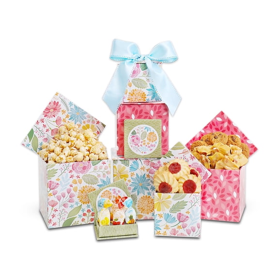 Alder Creek Gift Baskets Alder Creek Gift Baskets Floral Blooms Gift Tower (7 Items)