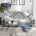 thumbnail image 1 of BUTORY Manta para Sofá Cama, Manta Geométrica para Sofá de Doble Cara en Blanco y Negro, Manta Multifuncional, Manta para Sofá Tejida de Algodón de Doble Cara, Funda para Sofá con Decoración para Sala de Estar, 1 of 9