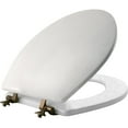 thumbnail image 2 of Mayfair Round White Molded Wood Toilet Seat, 2 of 5