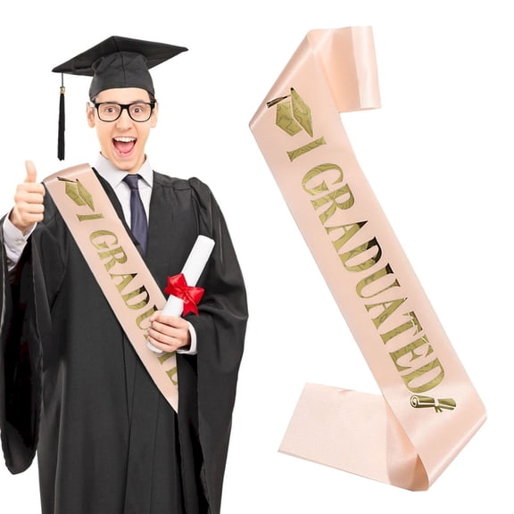 Clearance! 2025 Graduation Season Fashion Etiquette Shoulder Strap Ribbon Belt Graduation Decoration Graduation Customized Accessories Suitable for Male and Female Bachelor's