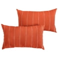 thumbnail image 2 of Sunbrella Caldwell II Orange Dotted Stripes Indoor/ Outdoor 13 x 20-inch Corded Pillow Set 14 in L x 24 in W, 2 of 5