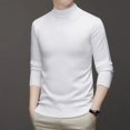 thumbnail image 1 of Pull à Manches Longues Col Mi-Haut Automne Hiver pour Hommes Coréen Simple Décontracté Polyvalent Tendance Fil à Vis Haut Tricoté Slim, 1 of 5