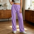 thumbnail image 2 of Horkkom Sweatpants Women Elastic Waist Drawstring Straight Leg Pants Casual Comfy Loose Sweat Pants with Pockets XL, 2 of 7