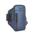 thumbnail image 1 of Hukapapa Bolso de brazo para teléfono celular para deportes al aire libre de fibra de poliéster para hombres y mujeres para correr fitness bolso para teléfono celular azul, 1 of 5