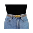 thumbnail image 4 of Allegra K Women's Faux Leather Belts Jeans Dress Thin Waist Belt with Chic Designer Buckle, 4 of 4