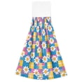 thumbnail image 7 of Yayeee Kitchen Hanging Hand Towels Set of 2 with Loop Bathroom Absorbent Tie Towel, Blue Checkered Daisy, 7 of 7