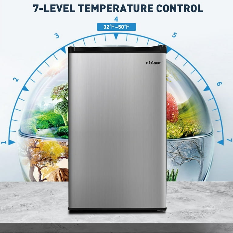 7.3 cu. ft. 2 Door Mini Fridge Freezer Apartment Size Refrigerator Small  Cooler