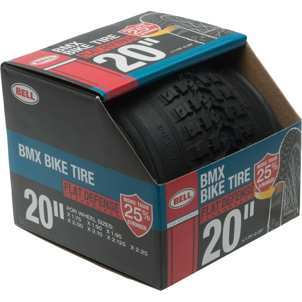 Bell Sports Flat Defense BMX Bike Tire, 20" x 1.752.25", Black