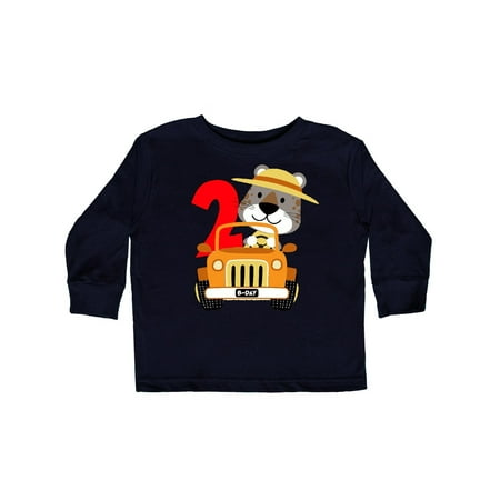 

Inktastic Safari 2nd Birthday Gift Toddler Boy or Toddler Girl Long Sleeve T-Shirt