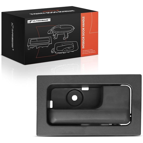 A-Premium Front or Rear Passenger Side Interior Door Handle Compatible with Ford F-150 F150 2009-2014, Black, with Manual Locks, Replace# 9L3Z1522600AC