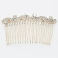 thumbnail image 1 of Bride Hair Decoration Flower Rhinestone Comb Hairpin Women Jewelry, 1 of 7