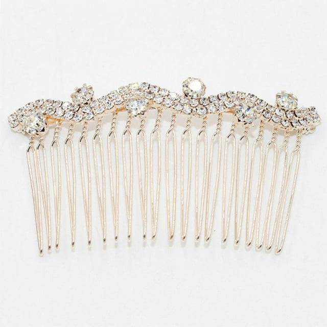 Bride Hair Decoration Flower Rhinestone Comb Hairpin Women Jewelry