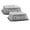Gray White, variant on Bone Dry Ceramic Marble, Pet Bowls, Dishwasher Safe, Medium, 6x2", White, 2 Count