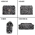 thumbnail image 5 of KUIFORTI Zebra Stripe Leather Crossbody Bags Fashion Portability Lightweight Medium Shoulder Handbags Soft Purse Shoulder Bags with Chain Strap for Travel Daypack, 5 of 7