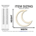 thumbnail image 2 of Unfinished Wood Moon Outline Shape 24" / 1/4", 2 of 3