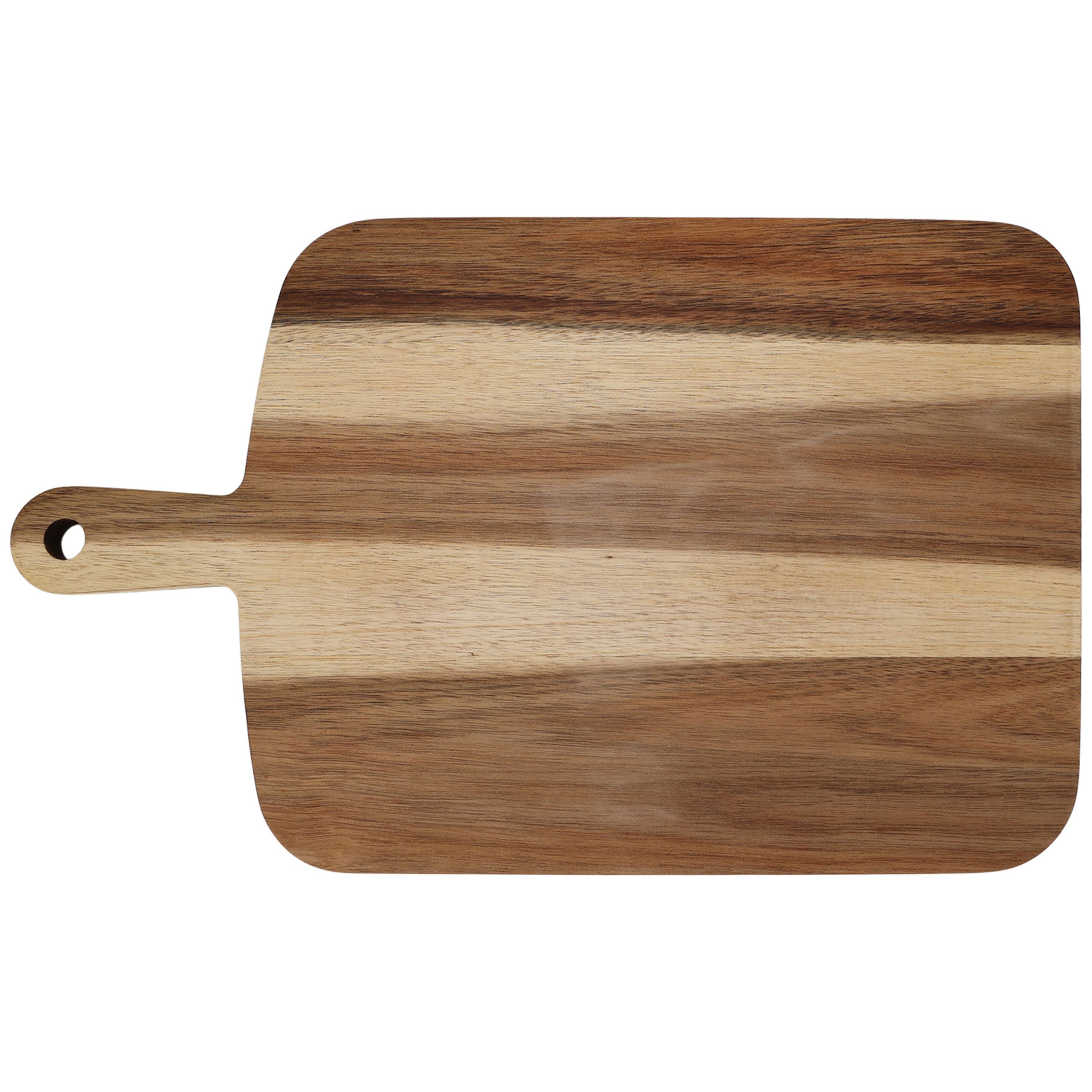 JF JAMES.F Serving Board, Acacia Wood Cutting Board with Handle Wooden  Cheese Board Charcuterie Boards Wood Board for Food Bread Fruit 15x7.5x0.6  Inch