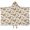 White Orange Butterfly, variant on White Butterfly Orange Pattern Hooded Bath Towel，50"x30" for Ages 3 To 12 Kids, Quick Dry Lightweight Soft Microfiber Hood Beach Towel Cover Up for Kids
