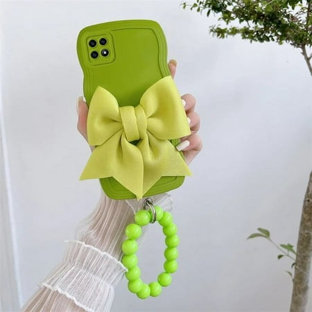 Bow Ring Chain Liquid Silicone Phone Case For Huawei HONOR 50 Lite 30 20 V20 V30 Pro 70 60 50 SE 50SE X10 X9 X8 X7 8X Soft Cover