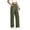*Army Green, variant on ClodeEU Women's High Waist Linen Blend Wide Leg Pants,Casual Elastic Waist Trousers with Pockets Army Green,Women's Plus L