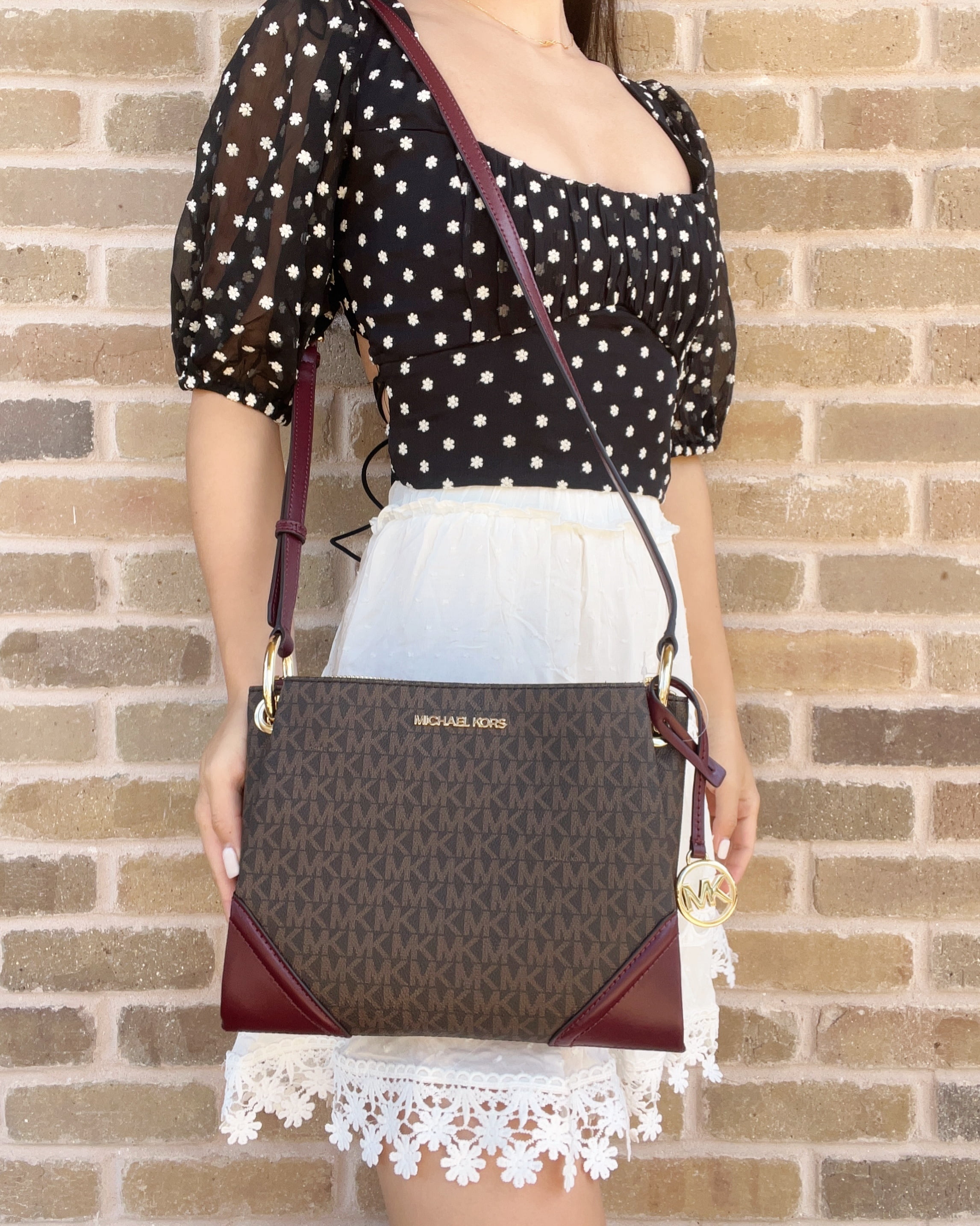Michael Kors Nicole Crossbody Bag Brown MK Signature in Tunisia at TND 641 Rating 5