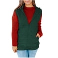 thumbnail image 2 of Puntoco Chaqueta Sin Mangas Con Estampado De Cuadros De Invierno Para Mujer, Cárdigan Con Parte Delantera Abierta, Abrigo De Peluche, 2 of 9