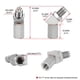 thumbnail image 1 of M18*1.5 Universal 90 Degree O2 Sensor Mini Catalyst Converter Fix Check Engine Light Adapter O2 Sensor Extender Spacer Plug, 1 of 1