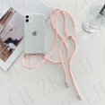 thumbnail image 1 of Transparent Soft TPU Phone Case For iphone 13 12 Mini 6 7 8 Plus X XS 11 Pro MAX XR SE With Lanyard Neck Strap Rope Cord Case, 1 of 5