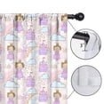 thumbnail image 4 of Blackout Kids Curtains,Princess Rainbow Castle Pattern Childrens Insulated Curtains Set Of 2,Bedroom Essentials,Toddler Room Decor 42"x54", 4 of 5