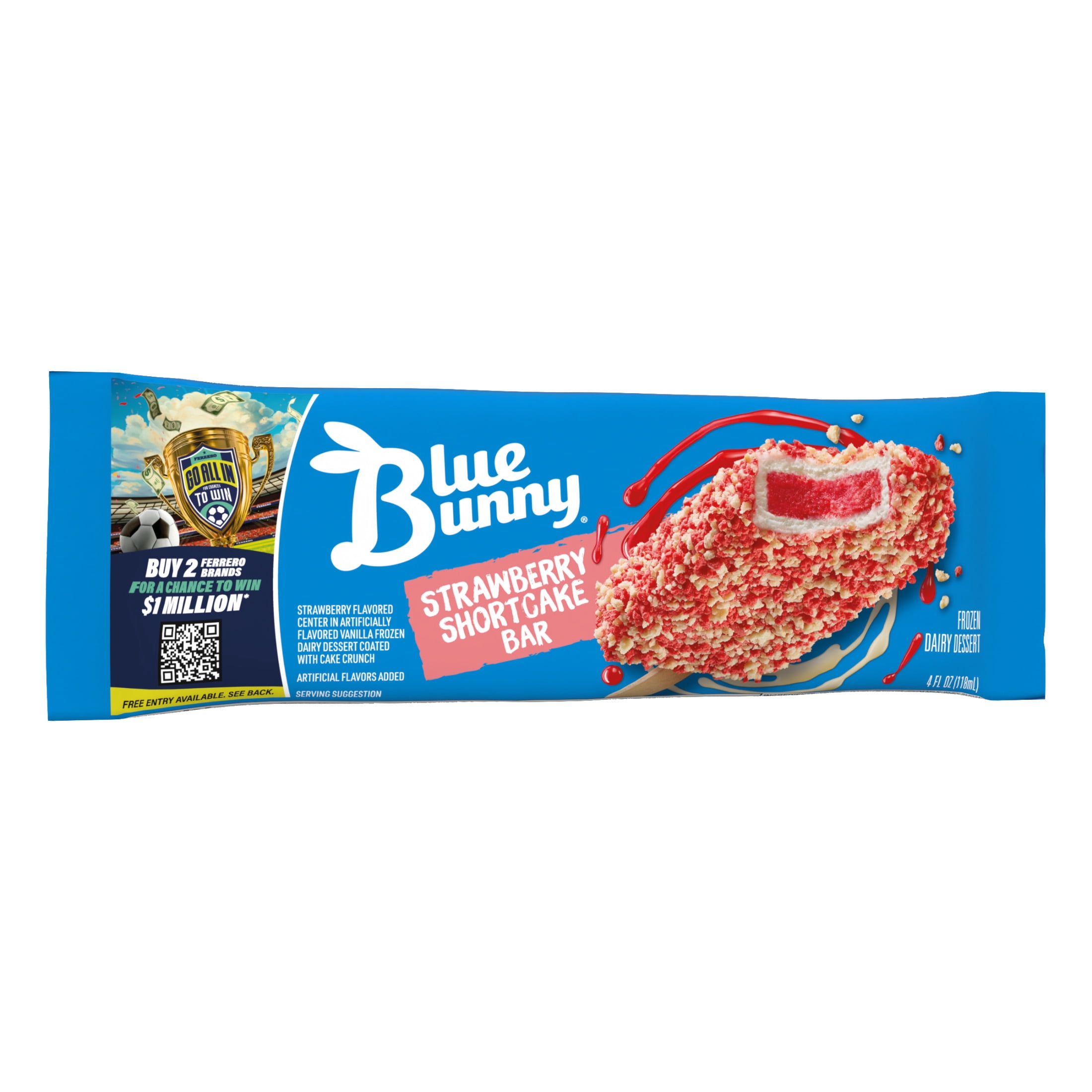 Blue Bunny Strawberry Shortcake Bar