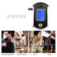 thumbnail image 2 of Portable Breathalyzer with 6 Mouthpieces Breath Alcohol Tester LCD Backlight Digital Accurate BAC Detector Analyzer with Audio Visual Alarm for Personal Use, 2 of 8
