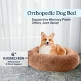 thumbnail image 3 of PETMAKER Dog Bed - Donut Dog Bed and Cat Bed for Medium Pets (Beige), 3 of 6