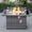 Grey, variant on Mace Wicker Patio Modern Propane Fire Pit Table, Light Brown