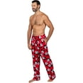 thumbnail image 4 of Disney Mens Pants Fun Print Pajama Lounge Pants Joggers, Red, Size: Large, 4 of 5