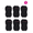 Black, variant on On the Go Women's Athletic Liner (6 Pair Pack, 2 Black and 1 White Combo)