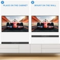 thumbnail image 6 of 60W Sound Bars for TV with Subwoofer, 2.1 Deep Bass Small Soundbar Monitor Speaker Home Theater Surround System PC Gaming Bluetooth/AUX/Optical Connection, Wall Mountable, 6 of 6