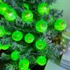 thumbnail image 4 of Cadena de luces para decoración navideña del día de Halloween 2024, divertidas bolas verdes, luces para decoración navideña DIY, luces para árbol de Navidad 669, 4 of 4