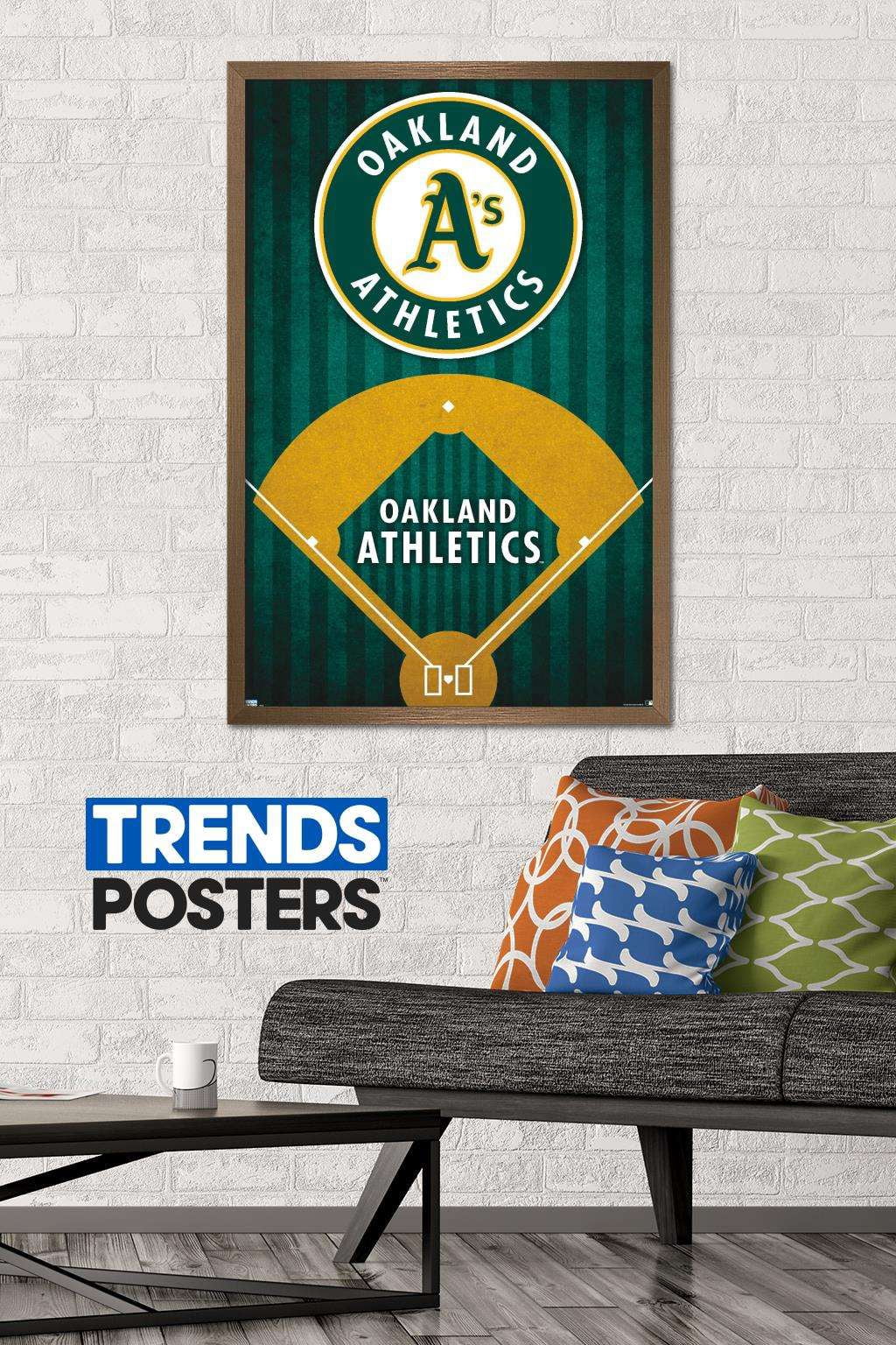 MLB Oakland Athletics - Logo 20 Wall Poster, 22.375" x 34", Framed