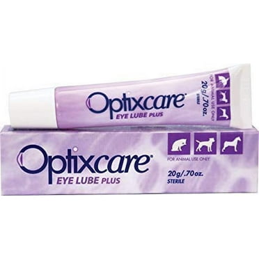 OptixCare Eye Lube Plus   Hyaluron 20g for Dog Cat Horses, Pack of 3