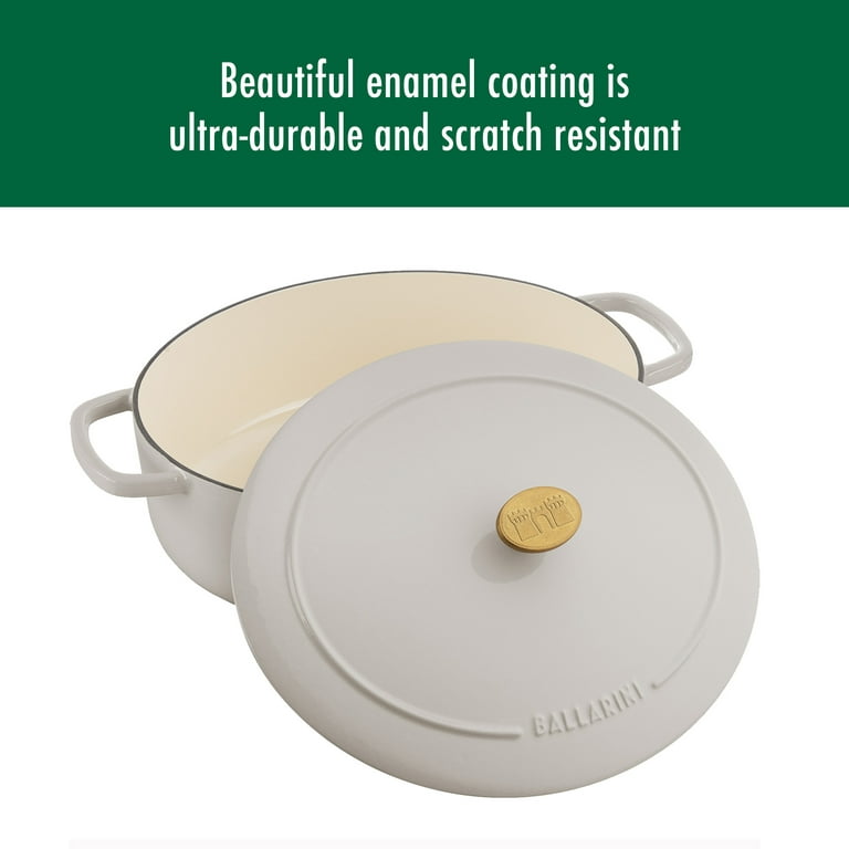 Ballarini Bellamonte Cast Iron 7.5-qt Round Dutch Oven - Saggio Green