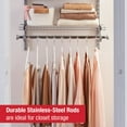 thumbnail image 5 of Rubbermaid Configurations Deluxe 3-6 foot Closet Kit Titanium, 5 of 6