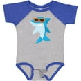 thumbnail image 3 of Inktastic Cool Shark, Shark Wearing Sunglasses, Cute Shark Boys or Girls Baby Bodysuit, 3 of 5