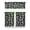 gothic01, variant on Starry Night Kitchen Curtains Set of 3 - Goth Eclipse Valance & Steampunk Tier Panels, Astral Solar Rod Pocket Window Treatments (54x18+27.5x36 in)